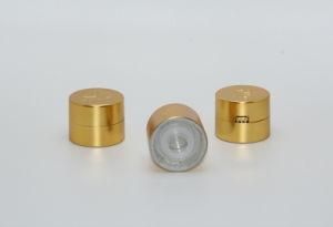 Custom 26mm Gold Plastic Screw Cap Lid Closure for Wine, Vodka, Whisky or Cosmetic Bottles