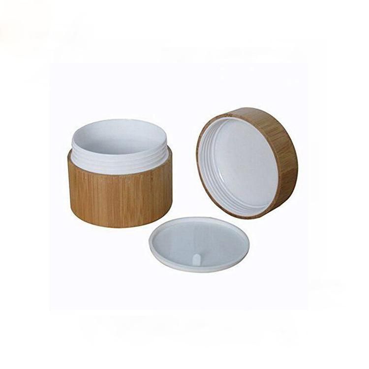 Empty Bamboo Texture Jar for Face/Eye PP Cream Container Ssh-4048