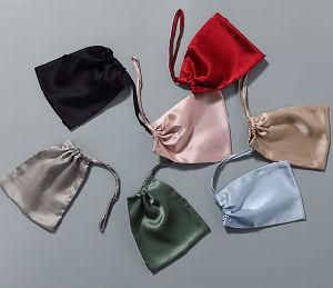Cheap Selling Custom Small Silk Satin Drawstring Gift Jewelry Bags Dust Bag for Handbag