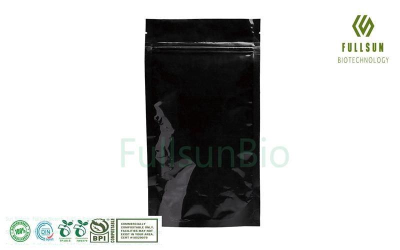 100% Biodegradable Compostable Zipper Food Packaging Snacks Plastic Bag