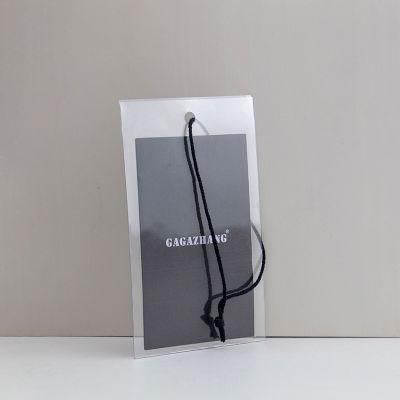 Custom 0.08mm Thick PVC Instruction Bag Packed Hang Tag