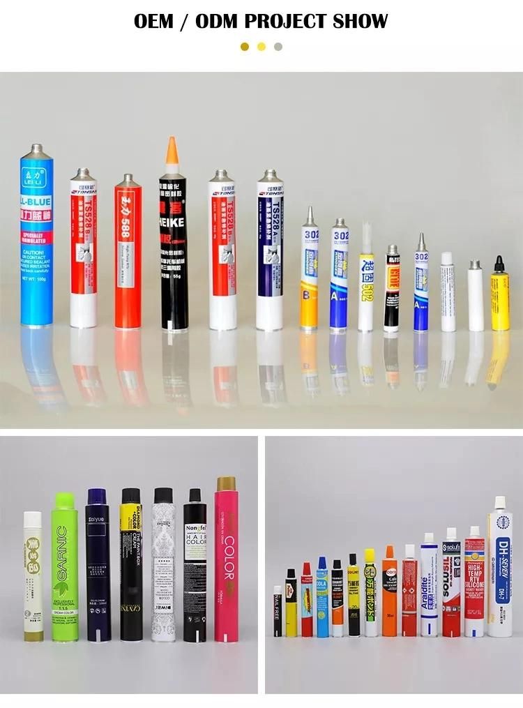 Wholesale Empty Aluminum Soft Watercolor Paint Set Packaging Tube Aluminum Collapsible Tube