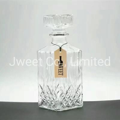 Luxury 750ml Xo Spirit Whisky Wine Vodka Brandy Glass Bottle