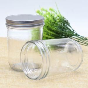 Compact and Multiple Lids and Capacities Empty Clear Round Glass Food Jars