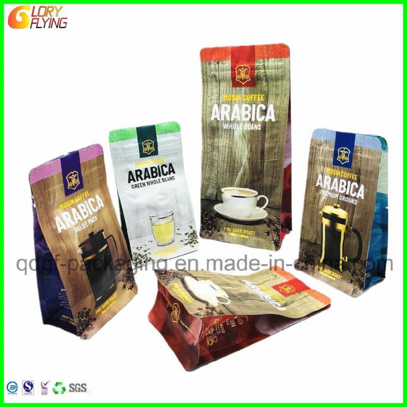 Coffee Packaging Vacuum Bag with Tin Tie for Coffee and Tea