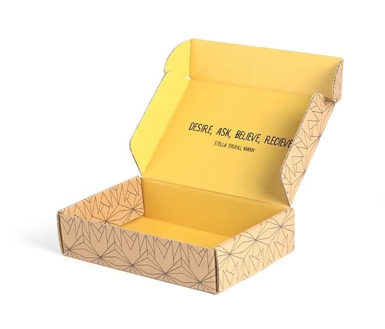 Wholesale Custom Printed 3-Ply Corrugated Cardboard Mail Kraft Paper Box Express Delivery Shipping Packaging for Clothes