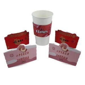 Different Style Custom Logo Printed Coffee Cup Disposable Paper Cup Sleeves