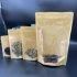 Transparent Front Kraft Paper Stand up Zipper Bag