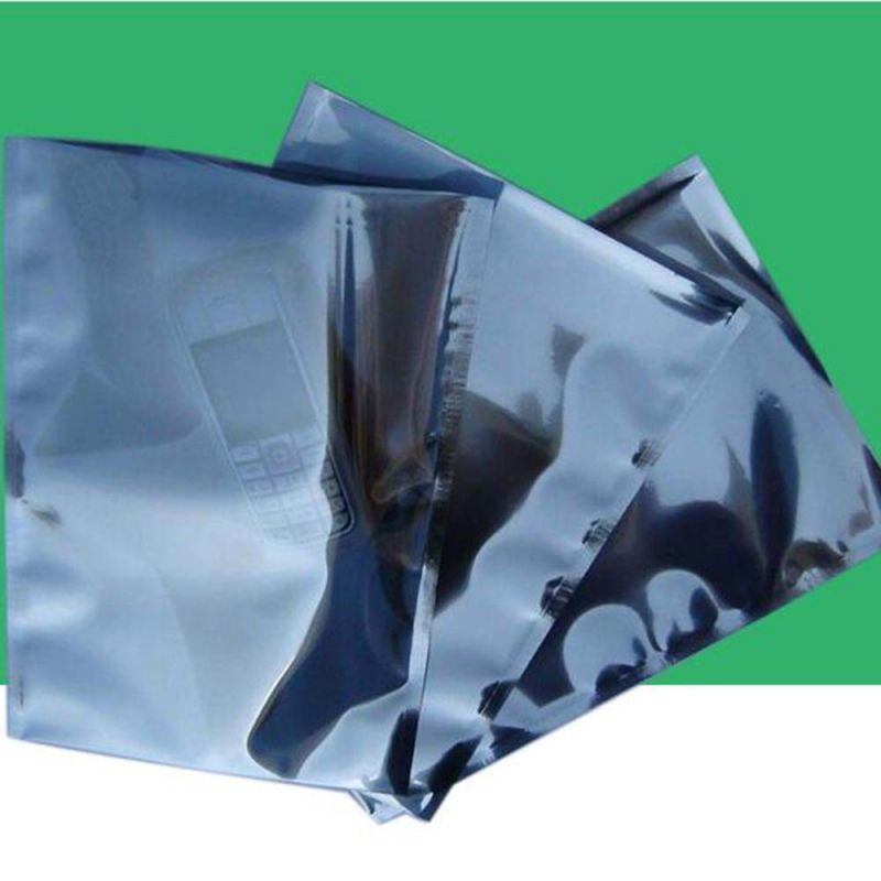 Custom Open Top Cleanroom Foil Aluminium Antistatic Moisture Anti Static Static Safe Barrier Packing Shielding ESD Bag