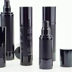 15ml 30ml 50ml 80ml 100ml Matte Black Airless Pump Bottle Aluminium Plastic Bottles for Cosmetic Packaging