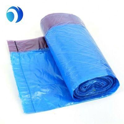 Factory Price Blue High Quality Garbage Bag with Drawstring Colorful Recycled PE
