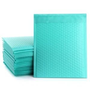 Wholesale OEM Custom Color Own Logo Printed Self Adhesive Mailers Shipping Poly Teal Green Bubble Padded Envelopes