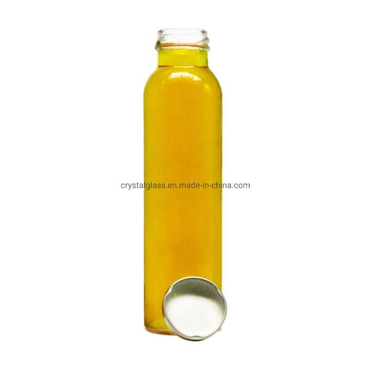 16oz Cold Pressed Fruit Juice Bottles with Twist off Lid Glass Material