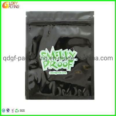 Smell Proof Mylar Plastic Zip Lock Packaging Bag for Tobacco Packing