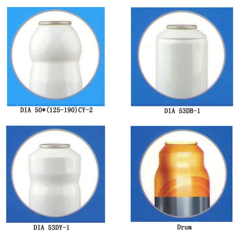 Customize Various Lid Accessories Portable Gas Empty Spray Aluminum Aerosol Can