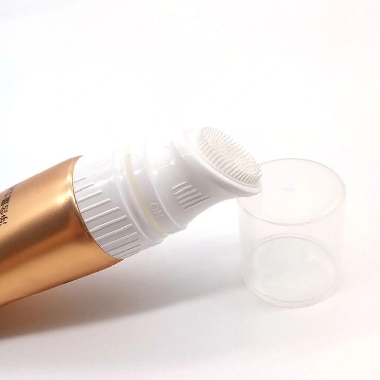 Face Wash Tube with Massage Slanted Silicon Brush Applicator