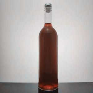 750ml Wholesale Flint Glass White Clear Glass Vodka Wine Bottle