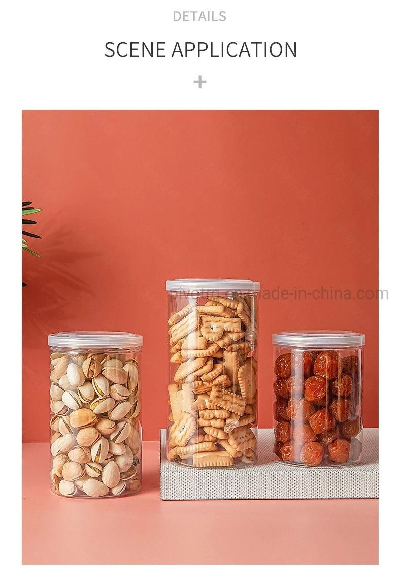 340ml Plastic Easy Open Pet Can for Dried Food /Snacks with Soft Peel Cap