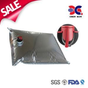 Aluminum Foil Transparent 25L Plastic Tap Bag for Drinking Water Wine Juice Bag in Box with Butterfly Shapes Valve