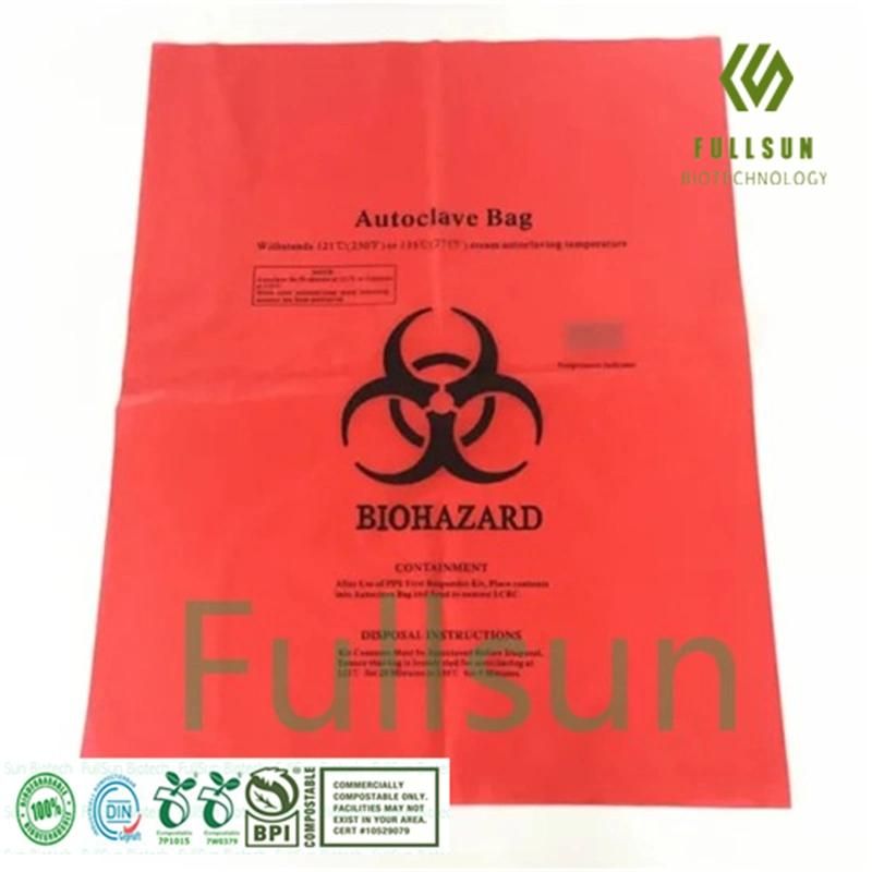 Biodegradable Hospital Biohazard Medical Autoclave Garbage Bags
