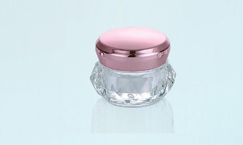 10g 15g Diamond Shape Plastic Cream Glitter Jar for Beauty Products