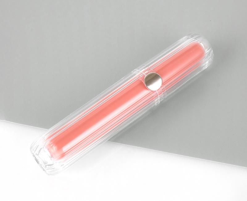 Wholesale Empty Lip Gloss Tubes Packaging PETG Cosmetic Liptint Bottle Pink Lip Gloss Containers Tube