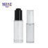 High Quality Eco-Friendly PETG 45ml 20ml Cosmetic Packaging Black Head Dropper Bottle