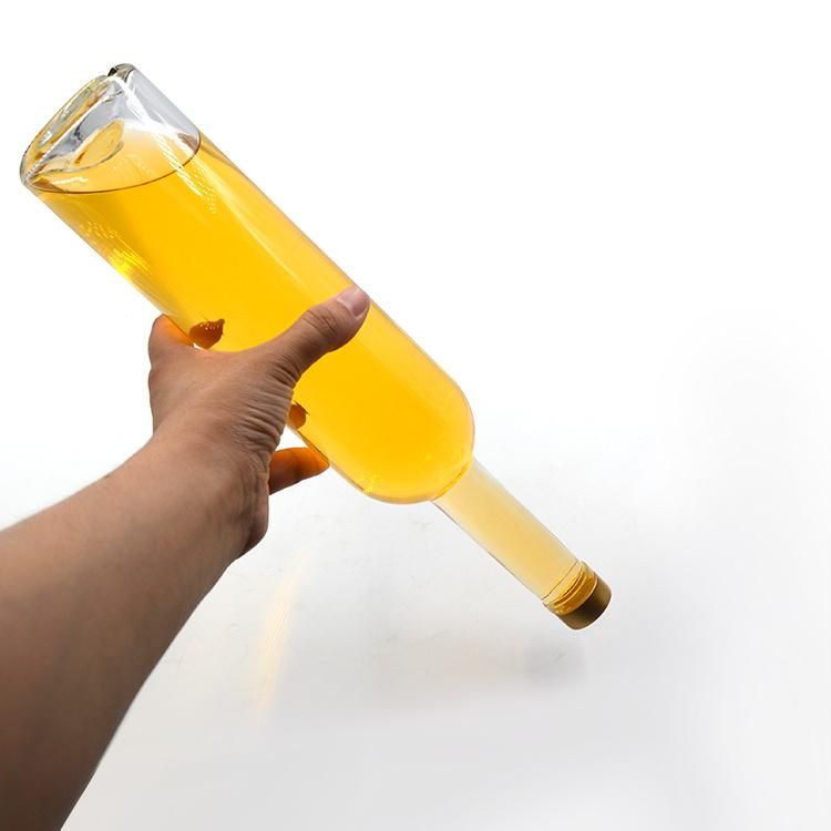 Empty 750ml Grey Goose Frosted Whisky Rum Spirit Glass Liquor Vodka Bottle for Sale with Cork