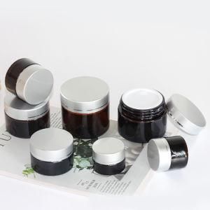 Beauty Containers Glass Cosmetic Cream Jar with Gold Cap Wholesale