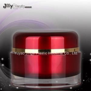 Luxury Round Red Plastic 30 Ml Cream Jars