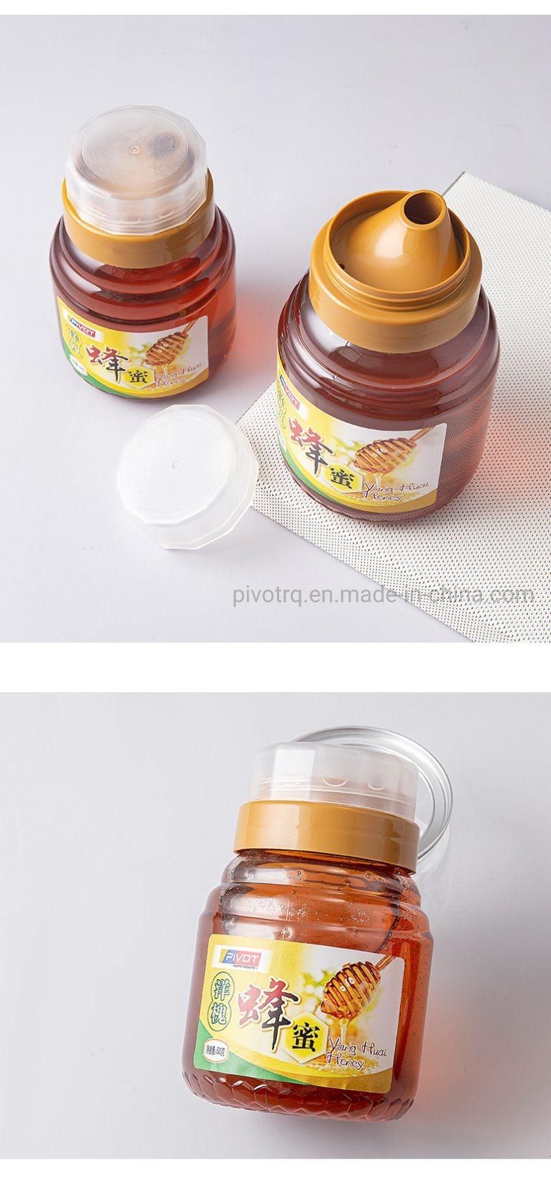 1kg Clear Plastic Bottle for Honey Packaging Food Grade Honey Jars
