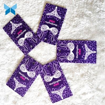Cardboard Paper 250g Weight Printing Hangtag for Women&quot;S Clothing