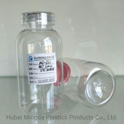 Pet/HDPE MD-682 220ml Plastic Bottle for Medicine/Food/Health Care Products Packaging