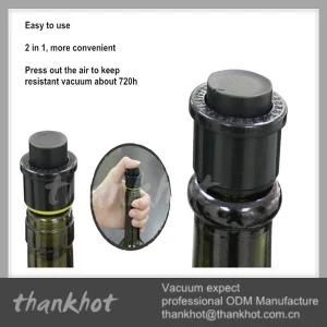 Functional Mini Vacuum Wine Stopper with Date Marker