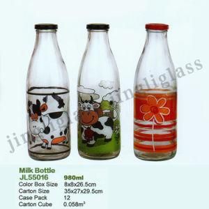 1000 Ml Glass Bottle for Milk / Beverage
