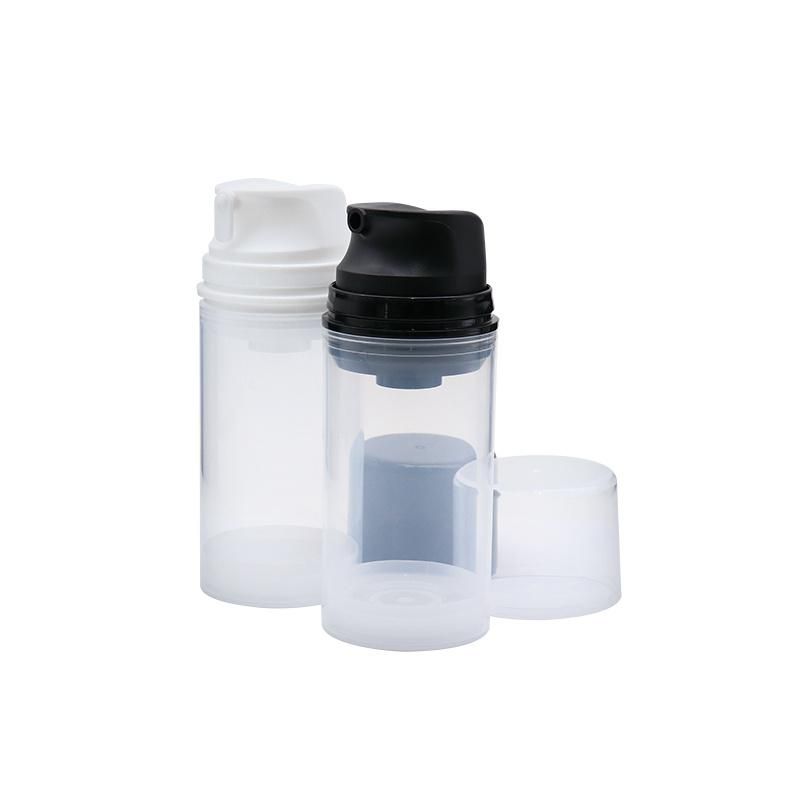 Wholesale PP Plastic White Cosmetic Serum Bottles 50ml Airless Pump Bottle