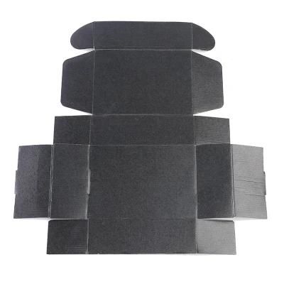 Black Custom Printing Corrugated Kraft Cardboard Paper Carton Box for Bottle Packaging