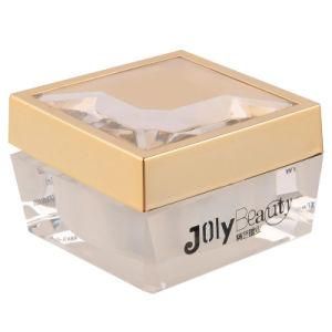 Cover Transparent PMMA Cosmetic Jars with Lids Capacity 15ml