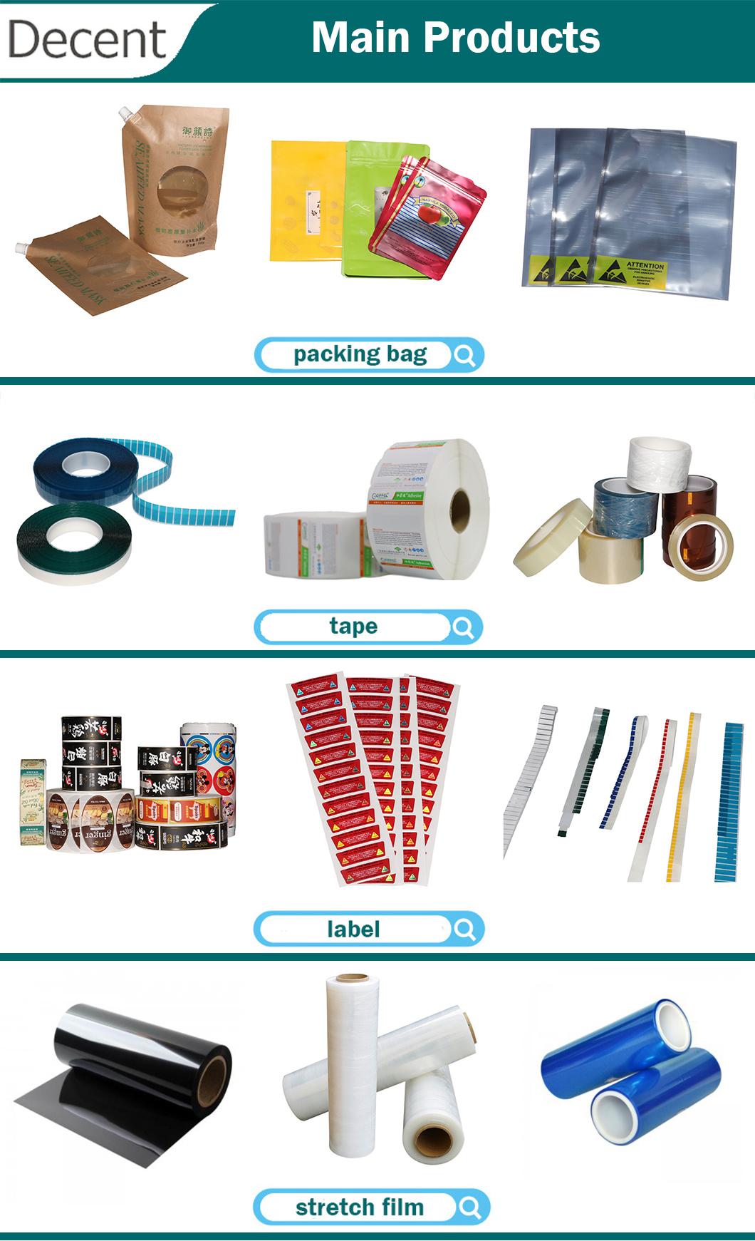 Decent Stationery Tape Strong Adhesive Custom Logo Insulation Electrical Duct Printed BOPP Packing Tape China Super Clear Packing Tape Low Price Free Samples