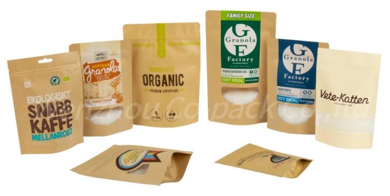 Standing Pouch Bag with Window for Spice Packaging