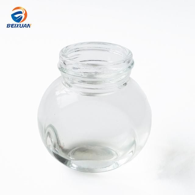 380ml Hot Sale High Quality Storage Flat Drum Glass Jar Spice Jar