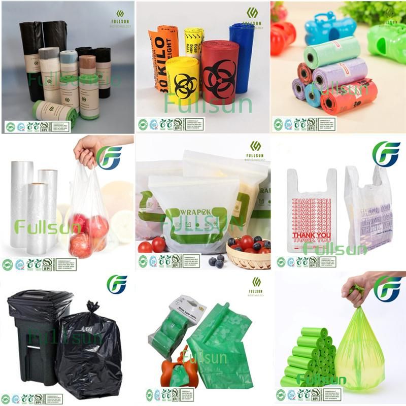 Biodegradable Plastic Packaging Compostable Cloth Apparel Hardware Accessories Jewelry Stationery Electronic Products Bag Protective Bubble Film Membrane