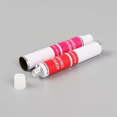 Eco-Friendly Drawing Pigment Loose aluminium Collapsible Packaging Tube for Pigment Packaging