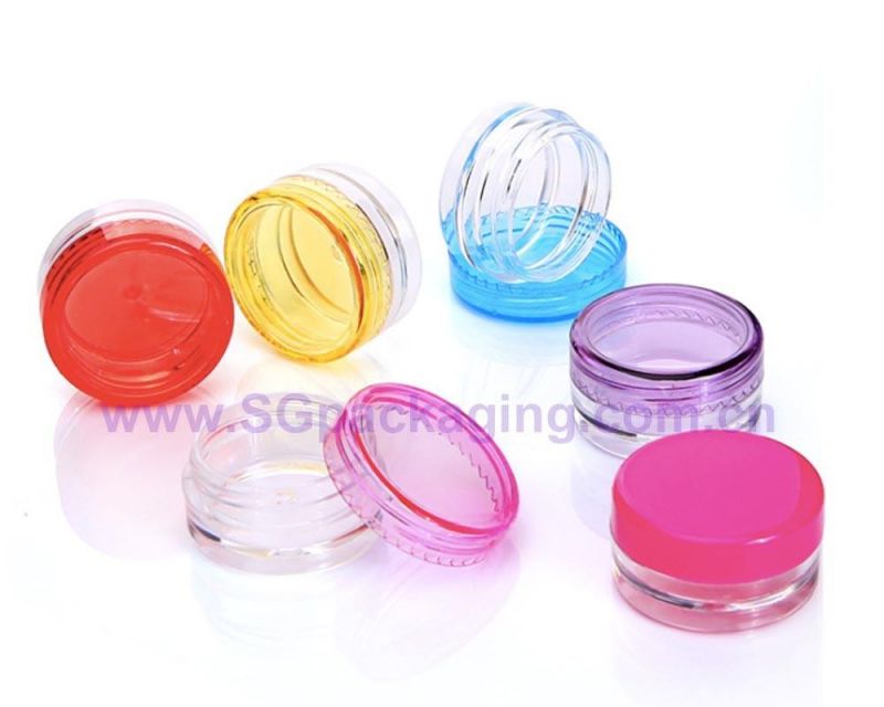 2.5 G 10g 15g 20g 2.5ml 2.5g 3ml 3G 5ml 5 Gram 20m 15ml 30g 30ml 10ml Cosmetic Container Makeup Sample Jar PS Clear Plastic