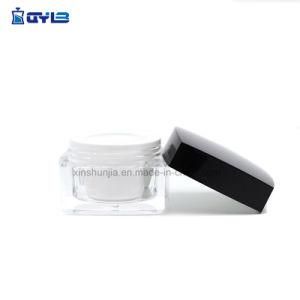 Wholesale Transparent Square Acrylic Skin Care Cream Jar for Cosmetic Pasckaging