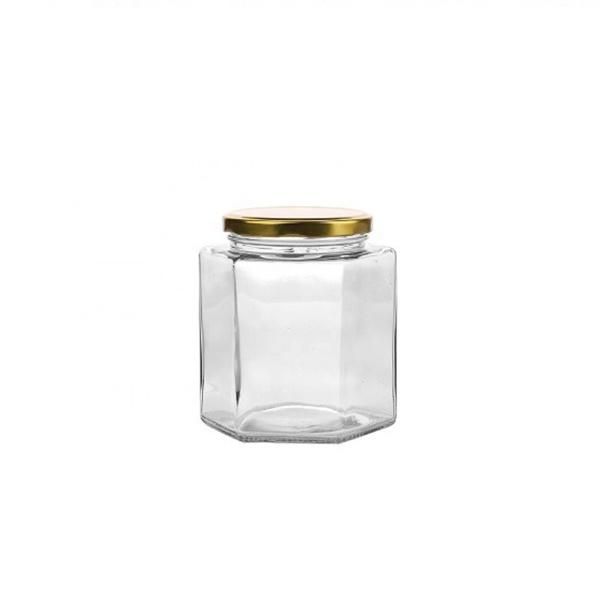 100ml Hexagon 3oz Empty Jam Food Storage Honey Glass Jar Glass Container