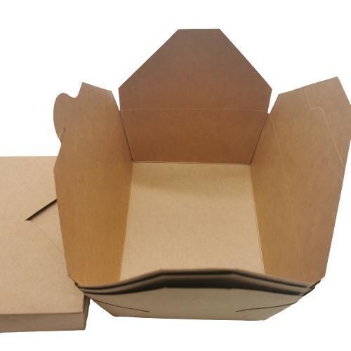 Biodegradable Take Away Kraft Paper Menu Boxes