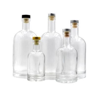 Custom Luxury 750ml Vodka Whisky Liquor Gin Spirit Glass Bottle