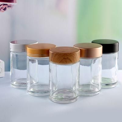 Flint Glass Bottle Food Packing Jar with Screw Cap