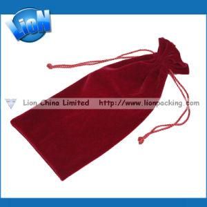 Rush Order Burgundy Velvet Sunglass Drawstring Bags (E-078)